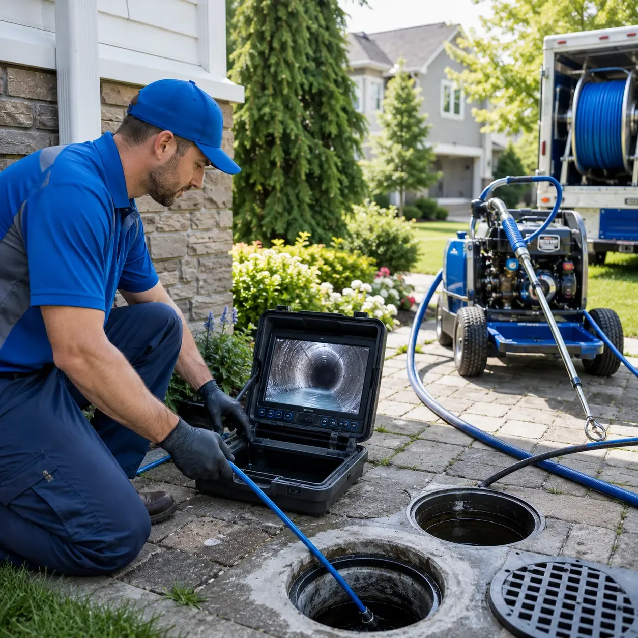 Outdoor drain cleaning professionals serving Selden, NY